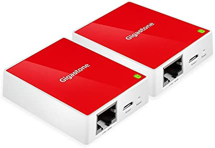Gigastone TR1 Mini Wireless 2-Pack Travel Router 150Mbps, Router, Repeater, WiFi Range Extension, 802.11N, Built with Qualcomm Atheros AR9331 WiFi Ethernet Processor