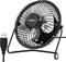 Mini USB Fan Desktop Home Office 360° Rotation Brushless Motor Noiseless Metal Black (6 Mini USB Fan)