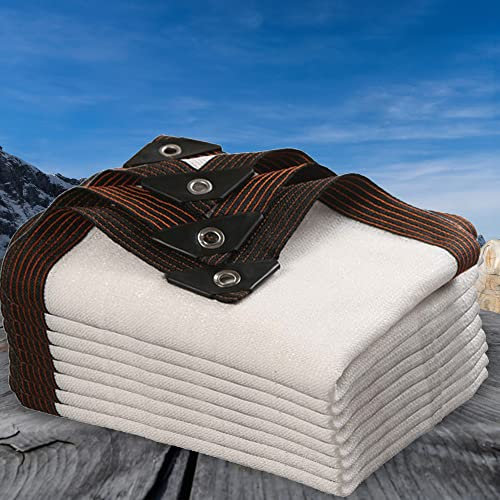 DGSFES Malla Sombra Red Sombra Exterior Sombra toldo 90% Protección contra Los Rayos UV Impregnado Arbusto De Invierno (4m*10m)