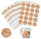 500 Stück Etiketten Selbstklebend, Kraftpapier Aufkleber zum Beschriften, Selbstklebend Marmeladen Etiketten 3.8cm, Homemade Aufkleber Marmeladenglas für Backen, Geschenktüten, Briefumschlag Dekor