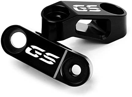 Modeer Für R1200GS R1250GS Adventure F750GS F850GS ADV Jedes Jahr Motorrad Rückspiegel Risers Extenders r1200gsa r1250gsa f750 f850 r1200 r1250 gs Zubehör (Schwarz)