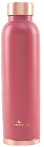 The Better Home Copper Water Bottle 1 Litre | 100% Pure Copper Bottle | BPA Free Water Bottle with Anti Oxidant Properties of Copper (Dark Blue)