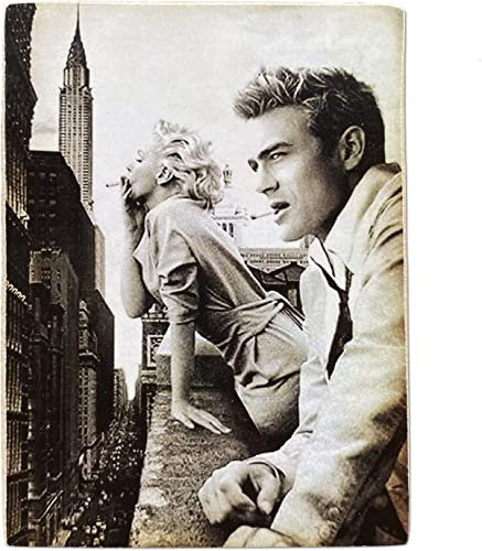 KUSTOM ART Magnet (Magnet) Serie Schauspieler Berühmte Hollywood Marilyn Monroe James Dean Vintage-Stil aus Kollektion, Druck auf Holz, 10 x 6 cm