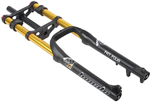 UKALOU 26 Fat Forks air Bike MTB Electric Bicycle Suspension Fork Disc Brake Air Shock Absorber 4.0 Fat Bike Fork 1-1/8 Steerer 170mm Travel QR for 4.0 Fat Tire ATB/BMX 2850g [US Stock]