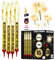 5 Bougie Fontaine 12CM- 45/50 Secondes + 30 Cierge Magique+ 1 Briquet Bougie Anniversaire Fontaine - Feu D Artifice Mariage- Bougies Fontaine - Feu Bengale- Fontaine Lumineuse Gateau -Feu Artifice F1