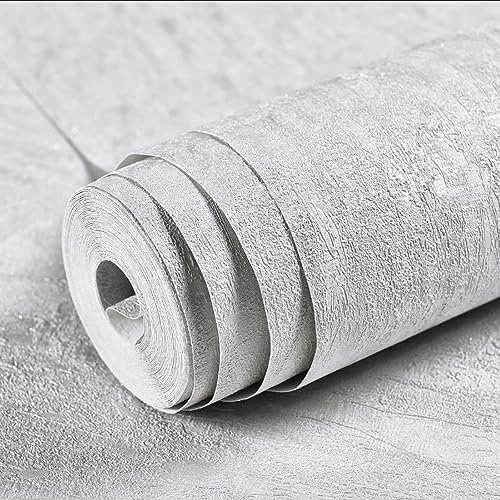 BPILOT Wallpaper Imitation Diatom Mud 3D Embossed PVC Self Adhesive Waterproof Thickened Tv Background Bedroom Wall Wallpaper Light Gray