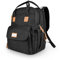 SNDMOR Rucksack Wickelrucksack, Wickelrucksack Lässigs, Hohe Kapazität Baby Wickeltaschen Geeignet Zum Reisen, Einkaufen und Spazierengehen(Schwarz)