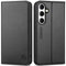 SHIELDON Hülle für Galaxy S24+ Plus 5G, Echtleder Handyhülle [3 Kartenfächer] [RFID Blocker] [Ständer] Stoßfest TPU Innenhülle Case Schtuzhülle Kompatibel mit Galaxy S24+ Plus 2024 6,7 - Schwarz