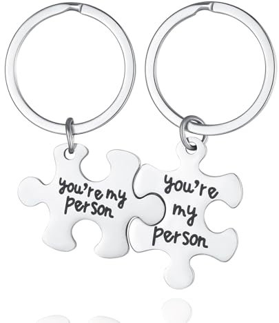 XianNVXi Puzzle Keyring Matching Keyrings - Couple Keyrings, His & Hers Gifts