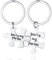 XianNVXi Puzzle Keyring Matching Keyrings - Couple Keyrings, His & Hers Gifts