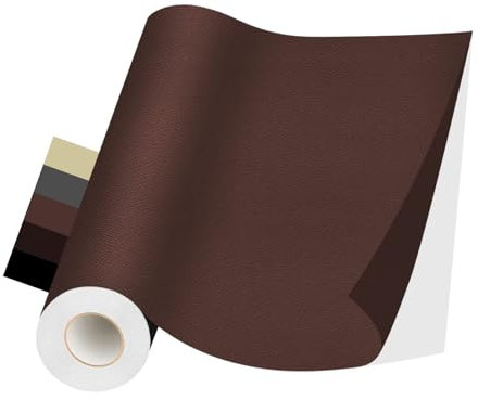 Kunstleder Selbstklebend, Kunstleder Reparaturset, Leder Reparatur Patch, Leder Selbstklebend für Sofas, Autositze, Handtaschen, Jacken, Leder Renovierung (Braun, 40×200CM)
