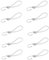 Set: 10-20 Stück Spanngummi mit Haken, 17cm Planenspanner mit Haken Schlinge, Extra Stark Gummiseile, Expanderhaken,Spanngurte Gummispanner für Planen, Zelte, weiß, schwarz (10 Stück weiß)