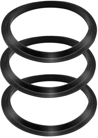 wocpvm 3 juntas de repuesto para lavabo, juntas para lavabo, juego de anillos de sellado, color negro universal para tapones de bañera, tapón de válvula colador (39 mm)