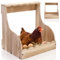 Tlence Einzelfach Hühner Nistkasten 14,5 x 13,75 x 13 Zoll Holz Huhn Lege Eier Box Groß Heavy Duty Hühnerstall Nest Box Zubehör für Enten Vögel Geflügel Einfache Montage