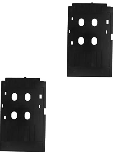 Tofficu 2stücke PVC Id-kartendrucker Tray Wiederverwendbarer Kartendrucker Mit Praktischem Design Geeignet Für Hochwertiges Langlebiges Material Für Mitgliedskarten Und Ausweise