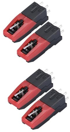 SHOWERORO 4pezzi Puntine Di Ricambio Per Gramofono Con Stilo Accessori Per Giradischi e Fonografi Installazione Facile Eccellente Qualità Audio e Resistenza Al Suono