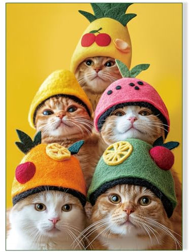 500 Pieces Jigsaw Puzzles for Adults and Teens and Kids Family Happy Games Cats' Party