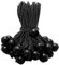 20 gomas tensoras de 15 cm con bola, color negro, tensores de lona con bola corta, para lonas, redes, pancartas, camping