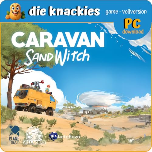 die knackies - Caravan SandWitch für PC - Ruhiges Open-World-Abenteuer & Sandbox-Erkundungsspiel in geheimnisvoller Wüstenwelt, Story-getriebenes Gameplay ohne Kämpfe