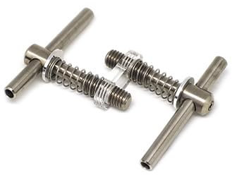 Brompton Lightweight Magnetic Spring Hinge Level clamp Set Titanium