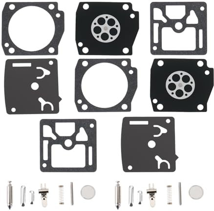 OTOTEC 2 Set Chainsaw Carburetor Diaphragm Repair Kit Replaces RB-122 Compatible with Husqvarna 346XPT 351 353 340 345 Chainsaw