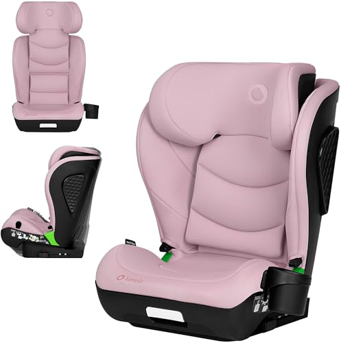 LIONELO NEAL I-SIZE Kindersitz, Gruppe 2 3, von 100-150 cm | Von ca. 3 bis 12 Jahren Befestigung ISOFIX oder ohne Gurte Verstellbare Kopfstütze Seitenschutz Armlehnen Standard R129