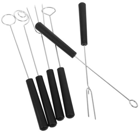 VILLFUL 6 Stück Teiliges Fondue Gabeln für Vielseitige Backwerkzeuge Ergonomisches Design für Hot Pot Dips für Outdoor Aktivitäten