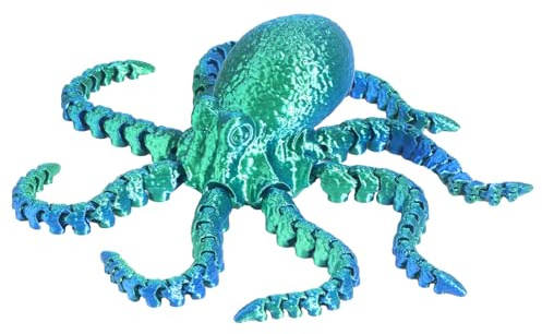 Tintenfisch, 3D-Druck, Oktopus, Gelenk, 3D-Druck, Tintenfischspielzeug, Tiermodell, Stressabbau, sensorisches Vergnügen und Fidget, Spielzeug
