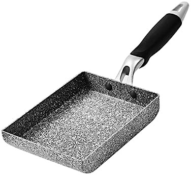 AKOOSY Pentola Tamago padella antiaderente Rettangolare piazza padella per uova antiaderente per frittelle quadrata per frittata