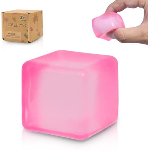 Graphinza Squeeze Toys Squishy Cubes Cube Fidget Toy，Squishy Cubes Squeeze Toys，Sensory Stress Cube Anxiety Relief for Kids and Adults