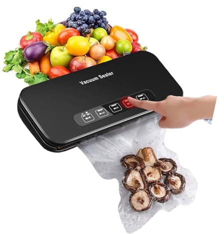 85kPa High-Power Vacuum Sealer, 5 Modes, Dry And Wet Operation, Built-in Cutter And Storage Bag Compartment, Fresh Food Sealing Equipment