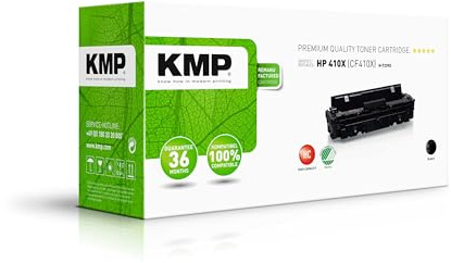 KMP Toner passend für HP 410X (CF410X) - Kompatibel für HP Color Laserjet Pro M 452, M 452 DN, M 452 dw, MFP M 477 fdn, etc.