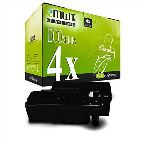 4X MWT Toner für Dell E 525 wie 593-BBJX 593BBJX Black Schwarz 593-BBLN