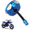 JFG RACING 48.5mm Tankdeckel,CNC Aluminium Motorrad Tankdeckel mit Entlüftung für Dirt Pit Bike Enduro Motocross Supermoto-Blau