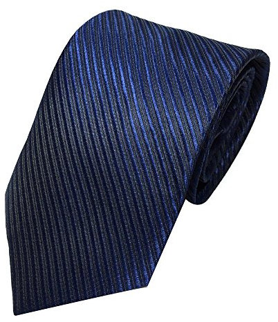 Xmiral Herren Krawatte Klassische Jacquard Gewebte Streifen Passen für Arbeit Lässig Party Hochzeit (Marine Blau)