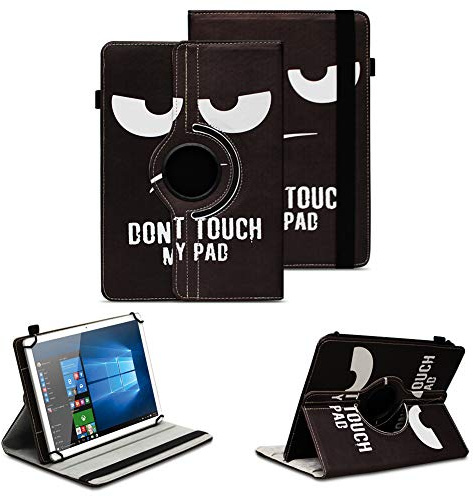 Tablet Schutzhülle kompatibel mit PEAQ Tablet PET 100 101 1008 10,1 Zoll Hülle 360 Grad Drehbar Tasche ultradünne Kunstleder Tablethülle Standfunktion 360° Drehbar Case