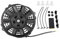 KIMISS 12V Radiator Cooling Fan Slim Radiator Fan 7in Electric Radiator Fan Universal 12 Inch Slim Fan Push Pull 12V Electric Radiator Cooling with Mounting Kit