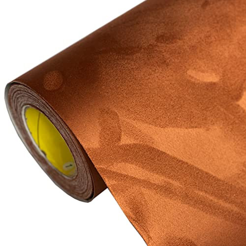 folimac Mikrofaserstoff Folie Selbstklebende Wildleder Optik Autofolie Innenraum Stretch Dehnbar Stoff Velours 36,00€/m² (Braun - Schokolade, 50x142cm)
