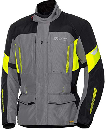 FLM Touren Textiljacke 3.0 - Wasserdicht, Winddicht, Atmungsaktiv - Cordura, Reflektoren, Prote gelb M