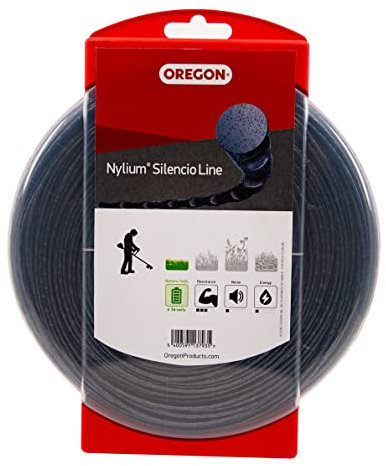 Oregon 800013 Nylium Silencio-Mähfaden, 3,5 mm x 40 m (Blisterverpackung)