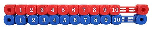 Qiter Mini-Anzeigetafel, 2 Stück Blau Rot Mini-Multifunktionstisch Fußball-Tischfußballspiel Billard-Anzeigetafel