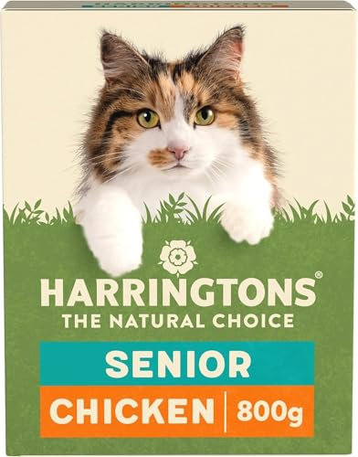 Harringtons Complete Senior Dry Cat Food Chicken 800g (Pack of 5) - Tasty Natural Goodness