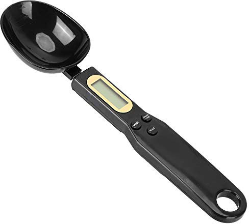 NOPNOG Electronic Measuring Spoon Coffee Sugar Tea Measuring Spoon LCD Digital Display Black 500g/0.1g