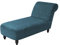 TOPCHANCES Samt Chaiselongue Schonbezüge, Liegesessel Stuhlbezug, Relaxliege Deluxe Stuhlbezüge, Schonbezug Stretch rutschfest (Navy Blau)