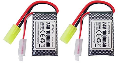 ZYGY 2PCS 7.4V 1000mAh Odamiya Stecker Lithium Batterie für 9300 9310 9305E 9304E 9303E 9302E 9301 9201E RC Auto Fernbedienung Boot Drohne Quadcopter Batterie