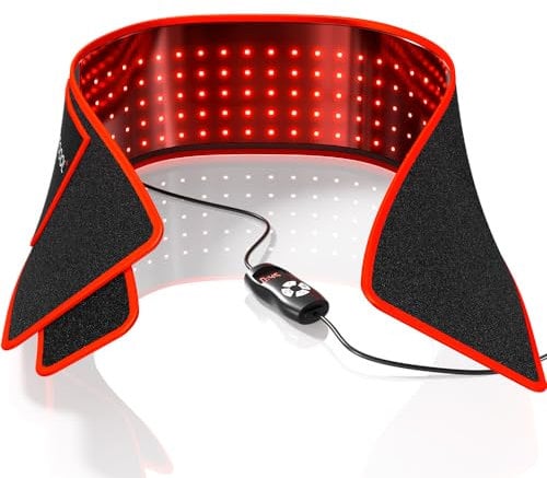 Bestqool Dispositivo di terapia della luce rossa Terapia della luce infrarossa vicino per alleviare il dolore, terapia della luce rossa per il corpo, sollievo dall'infiammazione, dispositivo di