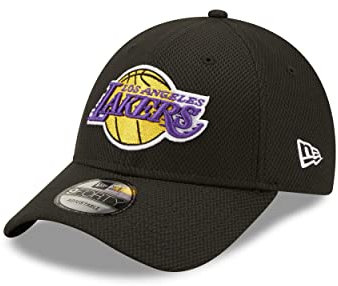 New Era Los Angeles Lakers NBA Diamond Era Black 9Forty Adjustable Cap - One-Size