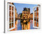 PICANOVA – Premium Leinwanddruck – Leinwandbild Hamburg Speicherstadt Panorama im Fenster 120x80cm – Kunstdruck Auf 2cm Holz-Keilrahmen Für Schlaf- Und Wohnzimmer – Kollektion Deutschland