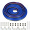 Aiuca Cavo di Prolunga RGB a 4 Pin, Cavo di Prolunga LED (20 M/65,6 piedi), Cavo RGB a 4 Pin, Cavo di Prolunga Striscia LED, Inclusi Connettori a T, Connettori a L, Clip di Fissaggio etc