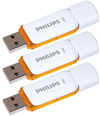 Philips Snow Edition 2.0 USB-Flash-Laufwerk 3X 128GB für PC, Laptop, Computer Data Storage, Lesegeschwindigkeit bis zu 25 MB/s